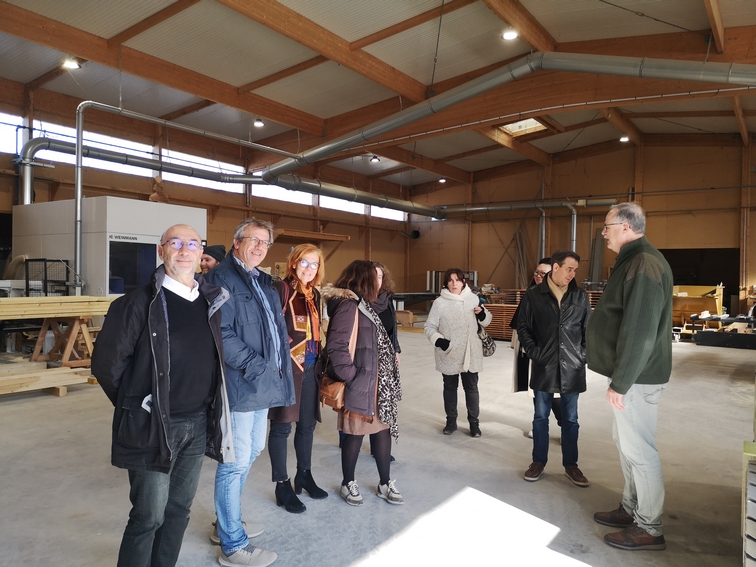 VISITE DE L’ENTREPRISE SUD CHARPENTE – FENDEILLE (AUDE)